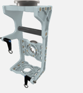Hillaero AP-04 FAA certified mountable bracket for Air Ambulance Airmed Helicopter or Fixed Wing Aircraft ISO1